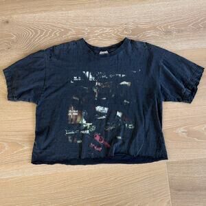 Furst of a Kind Distressed Tee Linkin Park Size Estimated L Black Gray